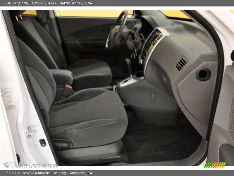 Nordic White / Gray 2008 Hyundai Tucson SE 4WD