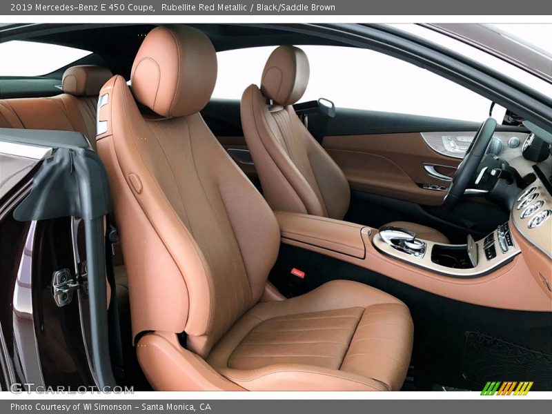 Rubellite Red Metallic / Black/Saddle Brown 2019 Mercedes-Benz E 450 Coupe