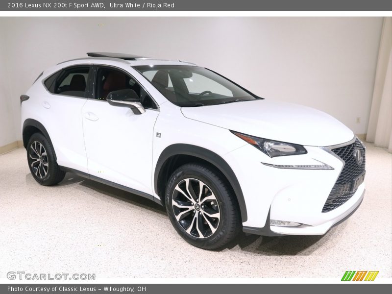 Ultra White / Rioja Red 2016 Lexus NX 200t F Sport AWD