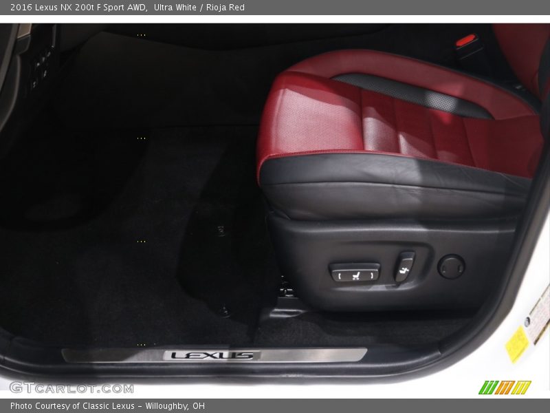 Ultra White / Rioja Red 2016 Lexus NX 200t F Sport AWD