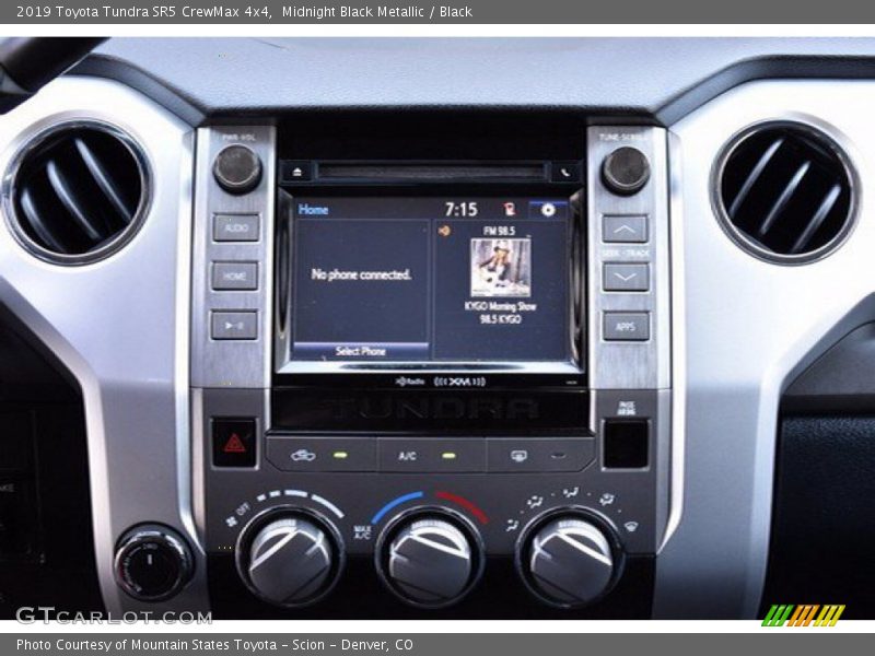 Midnight Black Metallic / Black 2019 Toyota Tundra SR5 CrewMax 4x4