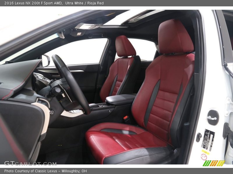 Ultra White / Rioja Red 2016 Lexus NX 200t F Sport AWD