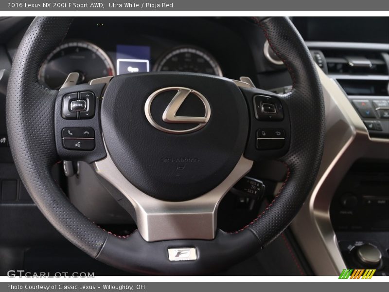 Ultra White / Rioja Red 2016 Lexus NX 200t F Sport AWD