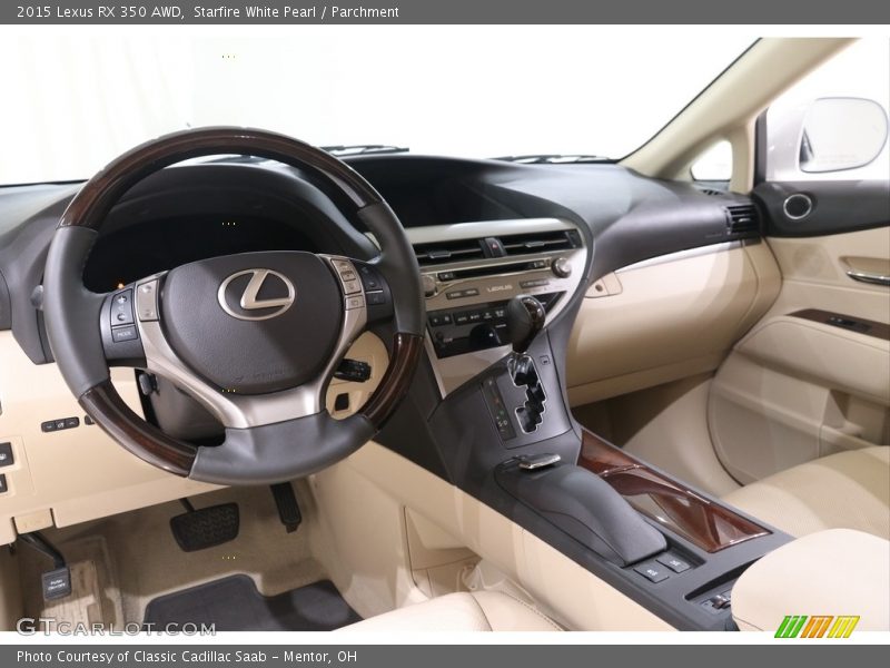 Starfire White Pearl / Parchment 2015 Lexus RX 350 AWD