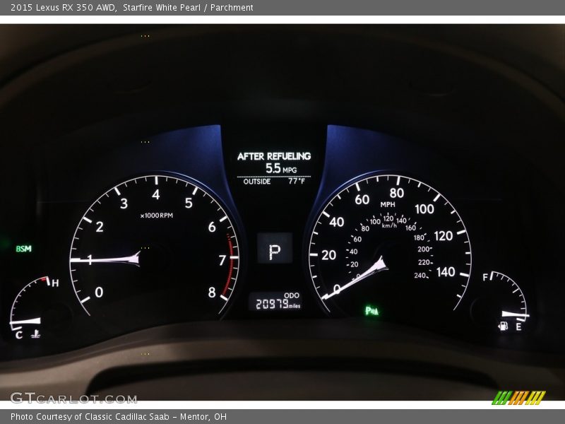 Starfire White Pearl / Parchment 2015 Lexus RX 350 AWD
