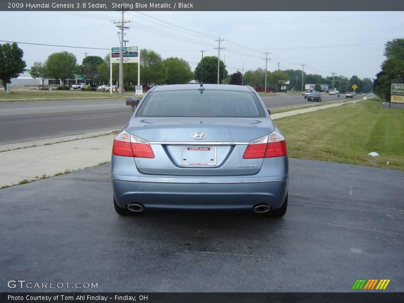 Sterling Blue Metallic / Black 2009 Hyundai Genesis 3.8 Sedan