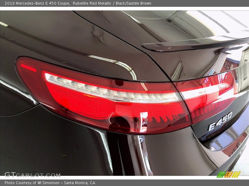 Rubellite Red Metallic / Black/Saddle Brown 2019 Mercedes-Benz E 450 Coupe