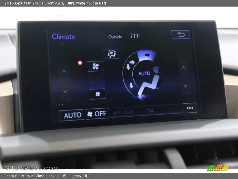 Ultra White / Rioja Red 2016 Lexus NX 200t F Sport AWD