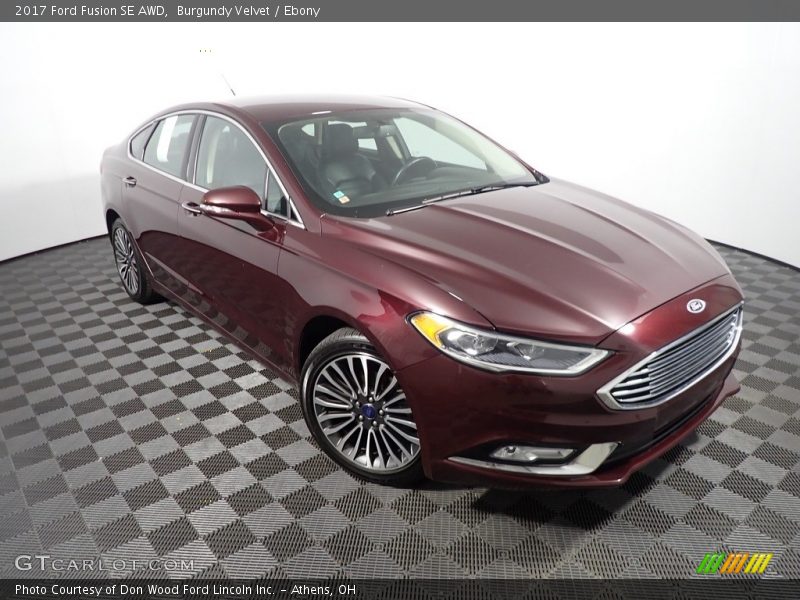 Burgundy Velvet / Ebony 2017 Ford Fusion SE AWD