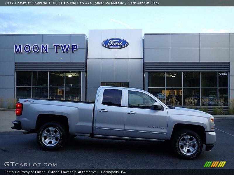 Silver Ice Metallic / Dark Ash/Jet Black 2017 Chevrolet Silverado 1500 LT Double Cab 4x4