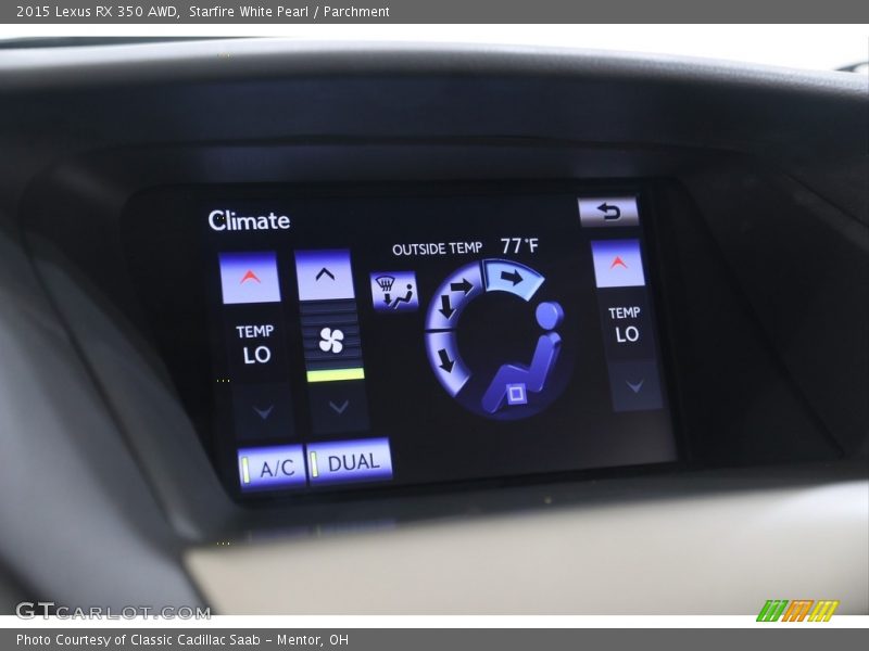 Starfire White Pearl / Parchment 2015 Lexus RX 350 AWD