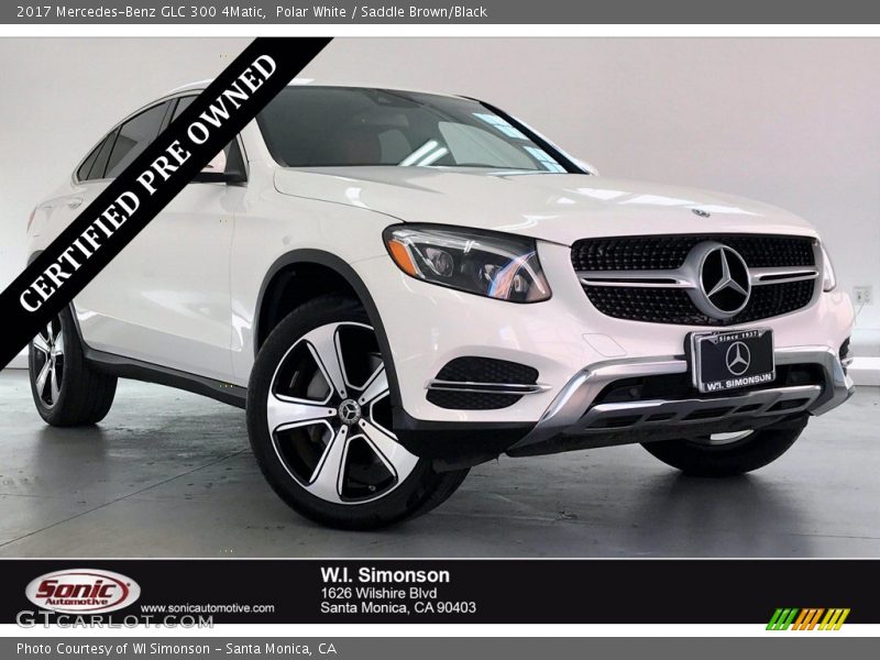 Polar White / Saddle Brown/Black 2017 Mercedes-Benz GLC 300 4Matic