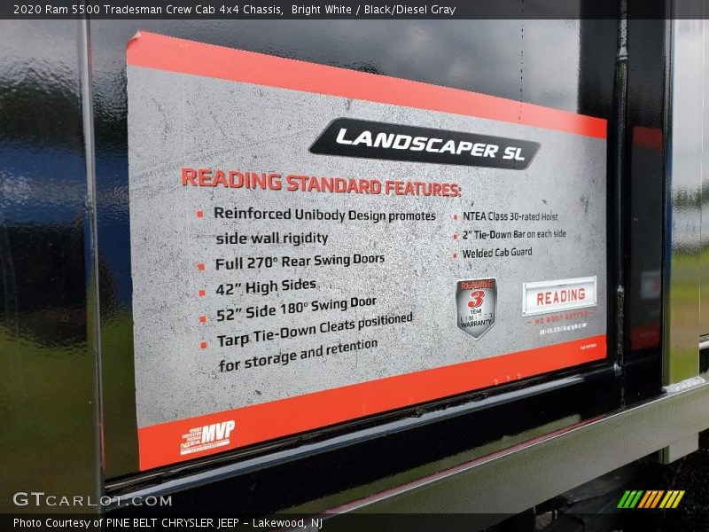 Bright White / Black/Diesel Gray 2020 Ram 5500 Tradesman Crew Cab 4x4 Chassis