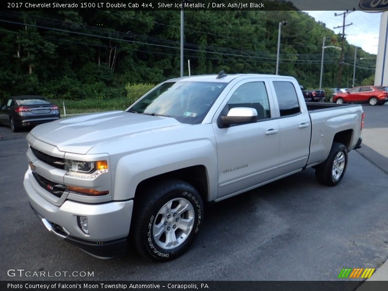 Silver Ice Metallic / Dark Ash/Jet Black 2017 Chevrolet Silverado 1500 LT Double Cab 4x4