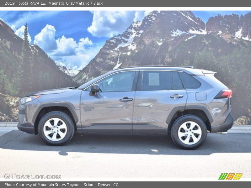 Magnetic Gray Metallic / Black 2019 Toyota RAV4 LE