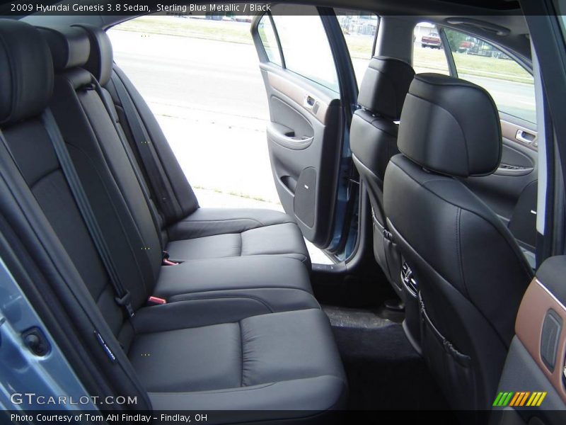 Sterling Blue Metallic / Black 2009 Hyundai Genesis 3.8 Sedan