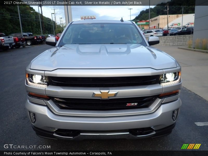 Silver Ice Metallic / Dark Ash/Jet Black 2017 Chevrolet Silverado 1500 LT Double Cab 4x4