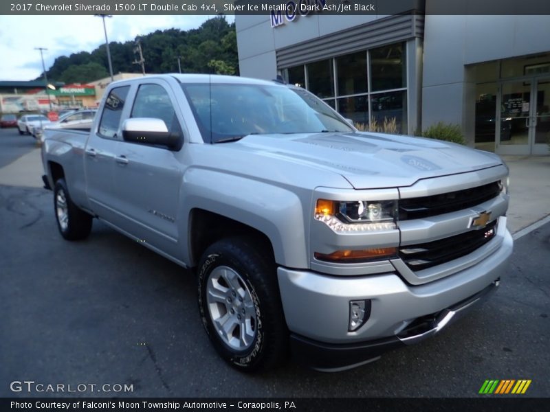 Silver Ice Metallic / Dark Ash/Jet Black 2017 Chevrolet Silverado 1500 LT Double Cab 4x4