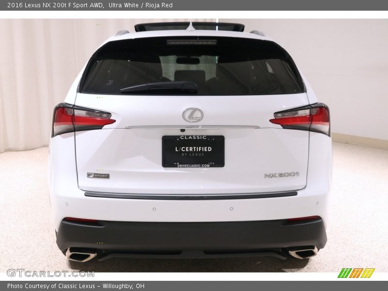 Ultra White / Rioja Red 2016 Lexus NX 200t F Sport AWD