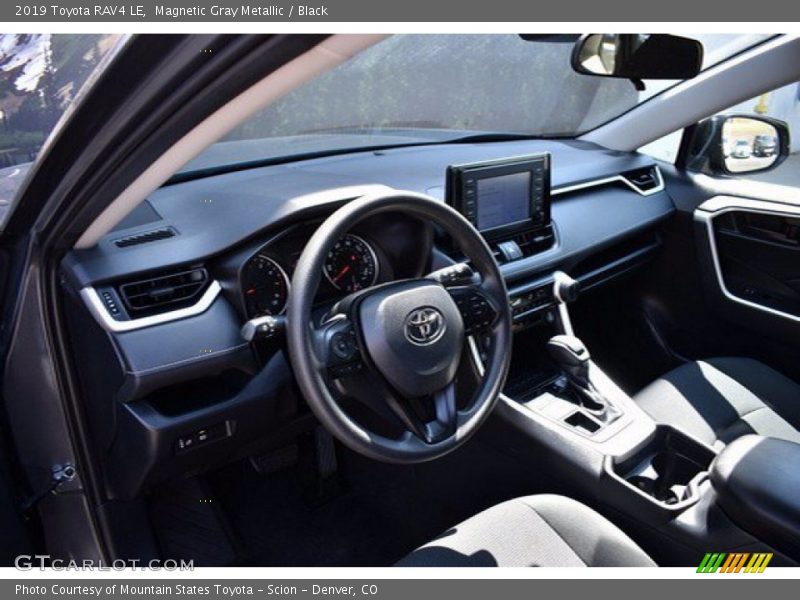 Magnetic Gray Metallic / Black 2019 Toyota RAV4 LE
