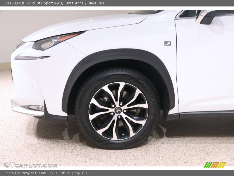 Ultra White / Rioja Red 2016 Lexus NX 200t F Sport AWD