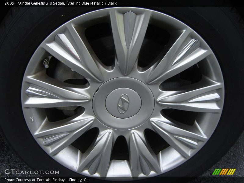 Sterling Blue Metallic / Black 2009 Hyundai Genesis 3.8 Sedan