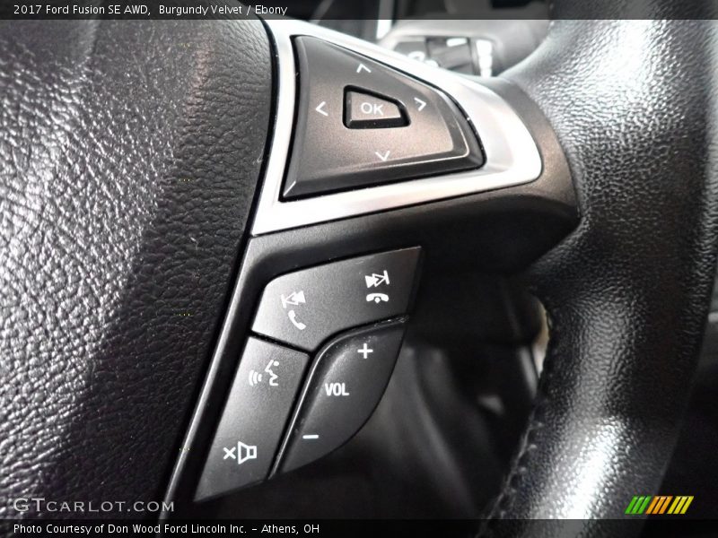 Burgundy Velvet / Ebony 2017 Ford Fusion SE AWD