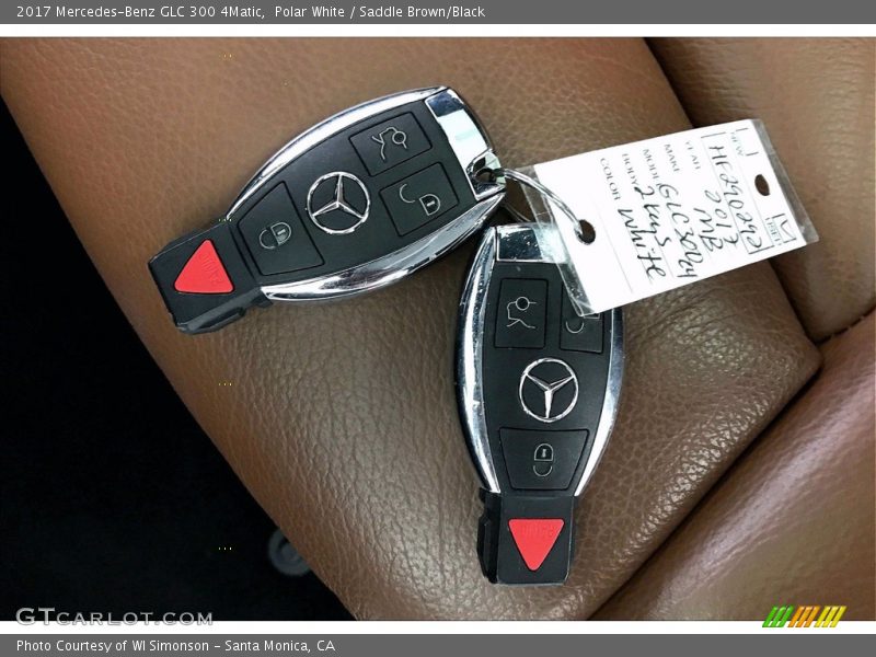 Polar White / Saddle Brown/Black 2017 Mercedes-Benz GLC 300 4Matic