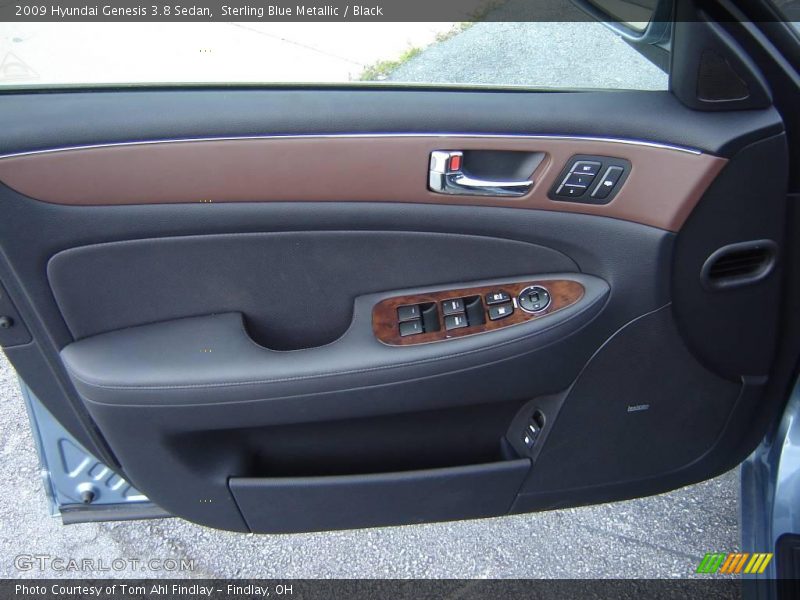 Sterling Blue Metallic / Black 2009 Hyundai Genesis 3.8 Sedan
