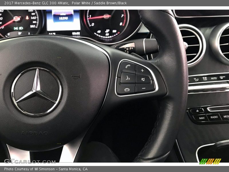 Polar White / Saddle Brown/Black 2017 Mercedes-Benz GLC 300 4Matic