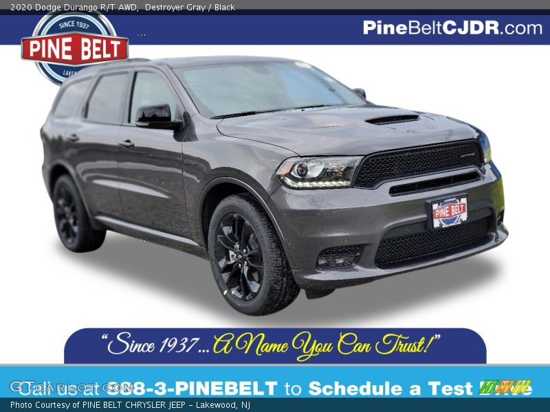 Destroyer Gray / Black 2020 Dodge Durango R/T AWD