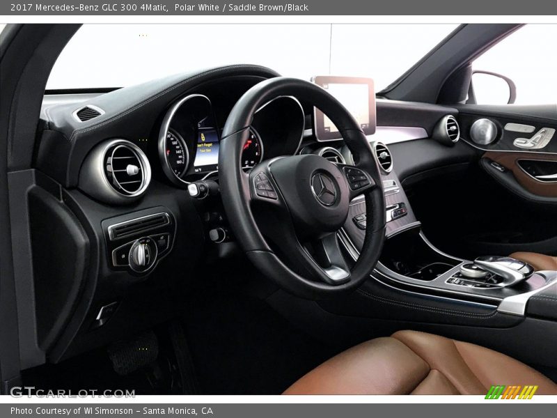 Polar White / Saddle Brown/Black 2017 Mercedes-Benz GLC 300 4Matic