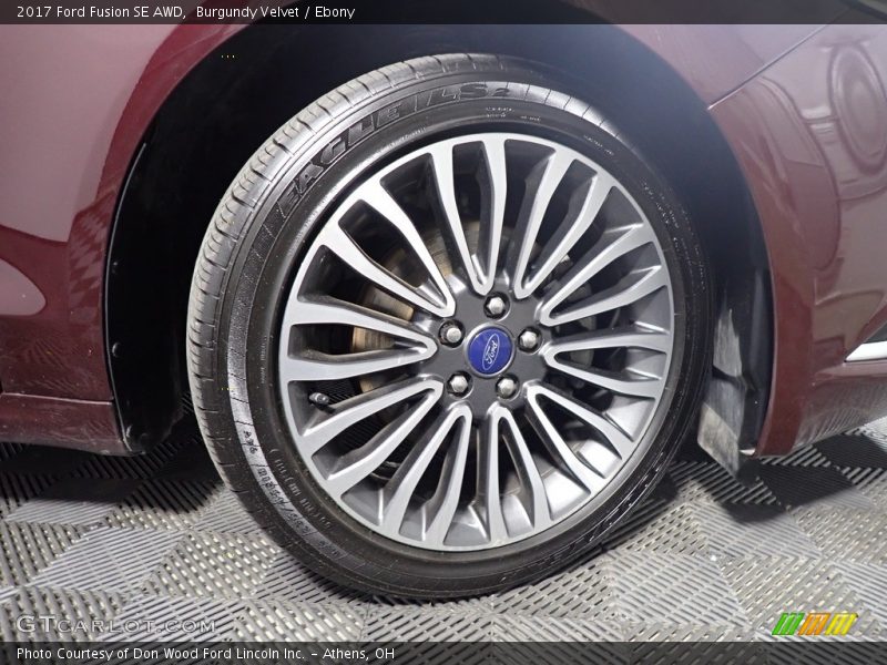 Burgundy Velvet / Ebony 2017 Ford Fusion SE AWD