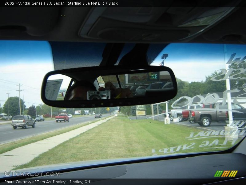 Sterling Blue Metallic / Black 2009 Hyundai Genesis 3.8 Sedan