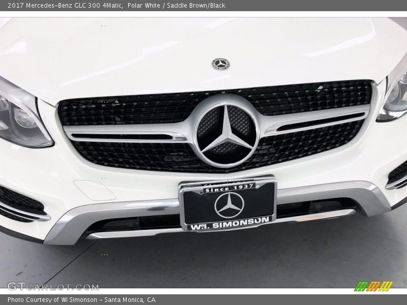 Polar White / Saddle Brown/Black 2017 Mercedes-Benz GLC 300 4Matic
