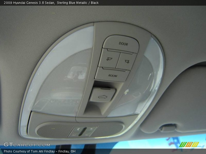 Sterling Blue Metallic / Black 2009 Hyundai Genesis 3.8 Sedan