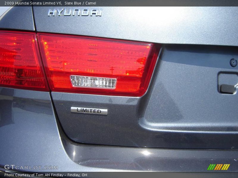 Slate Blue / Camel 2009 Hyundai Sonata Limited V6