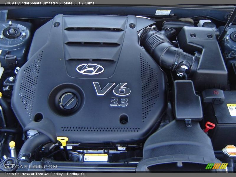 Slate Blue / Camel 2009 Hyundai Sonata Limited V6
