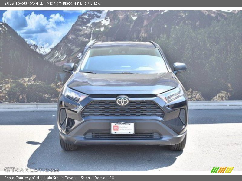 Midnight Black Metallic / Black 2019 Toyota RAV4 LE