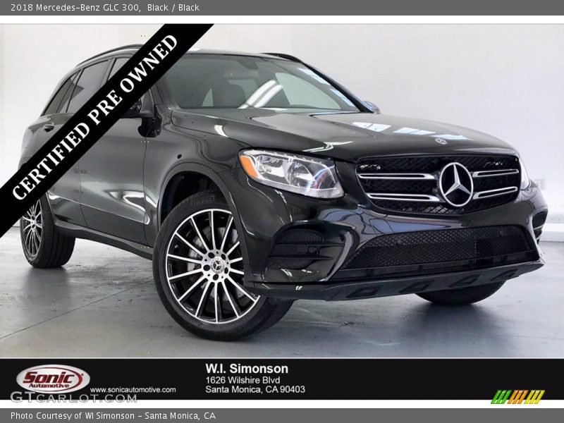 Black / Black 2018 Mercedes-Benz GLC 300