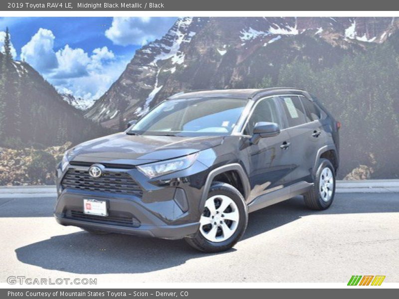Midnight Black Metallic / Black 2019 Toyota RAV4 LE