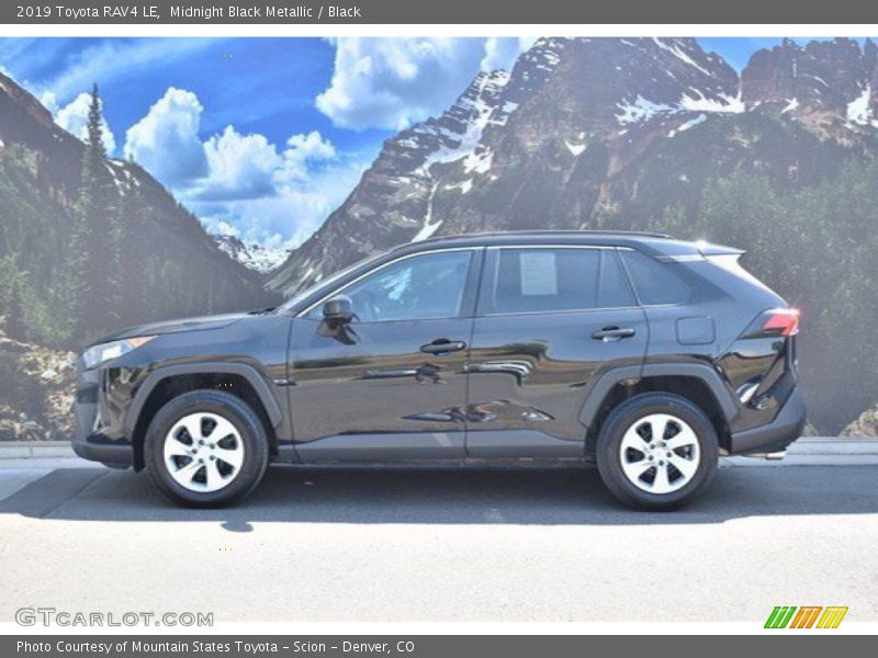 Midnight Black Metallic / Black 2019 Toyota RAV4 LE