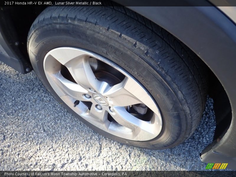 Lunar Silver Metallic / Black 2017 Honda HR-V EX AWD