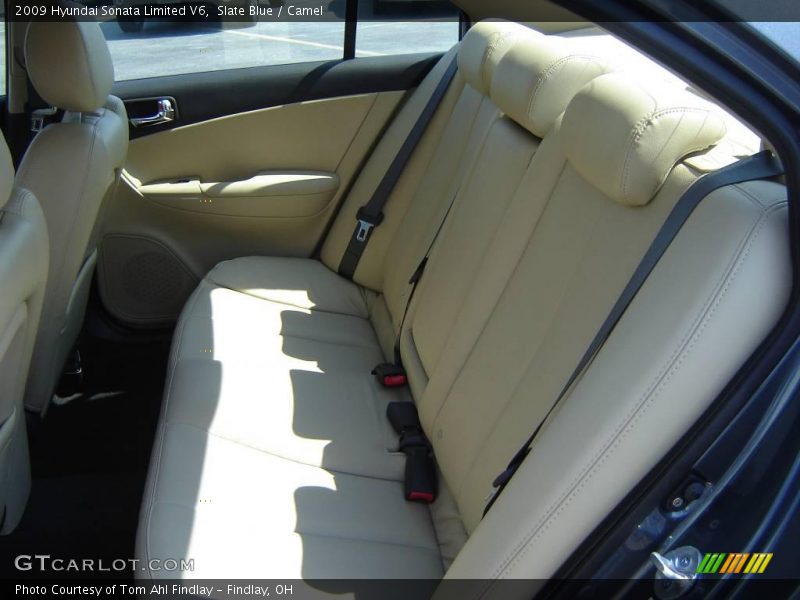Slate Blue / Camel 2009 Hyundai Sonata Limited V6