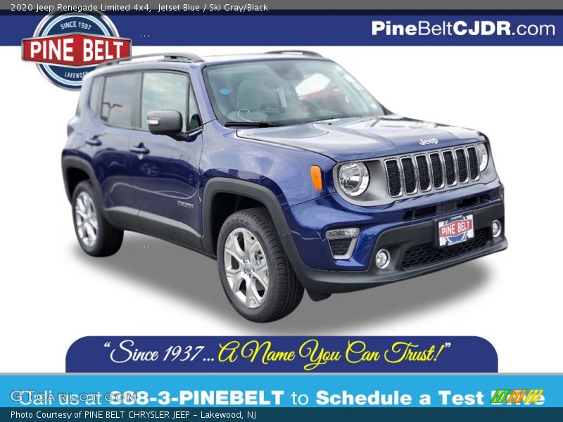 Jetset Blue / Ski Gray/Black 2020 Jeep Renegade Limited 4x4