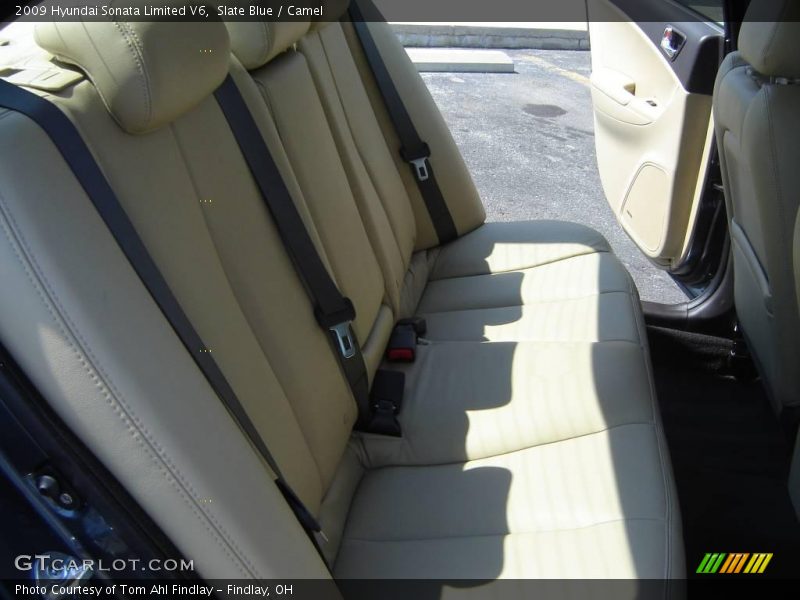 Slate Blue / Camel 2009 Hyundai Sonata Limited V6