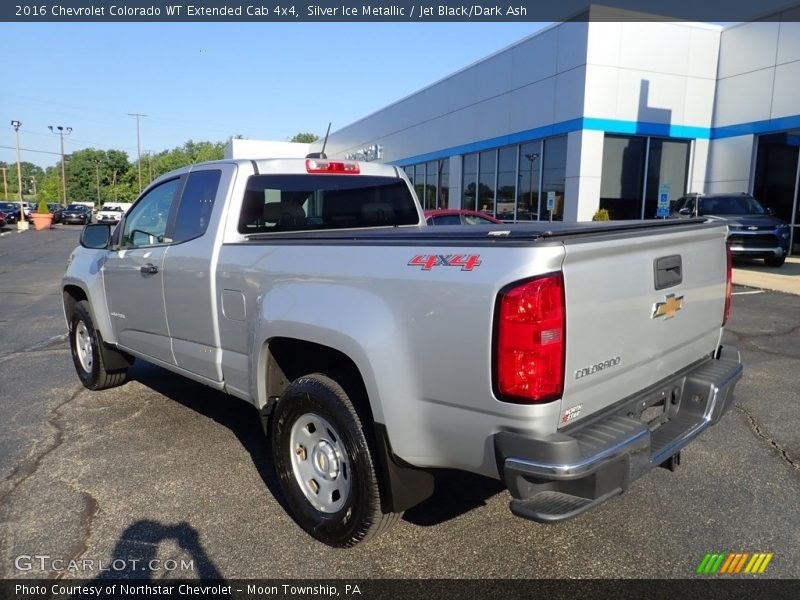 Silver Ice Metallic / Jet Black/Dark Ash 2016 Chevrolet Colorado WT Extended Cab 4x4
