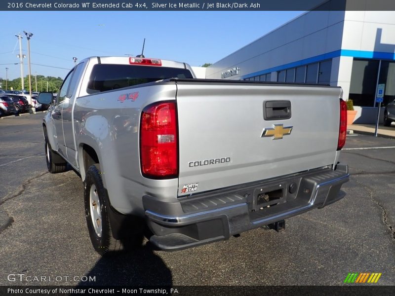 Silver Ice Metallic / Jet Black/Dark Ash 2016 Chevrolet Colorado WT Extended Cab 4x4
