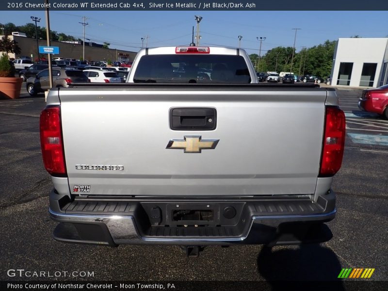 Silver Ice Metallic / Jet Black/Dark Ash 2016 Chevrolet Colorado WT Extended Cab 4x4