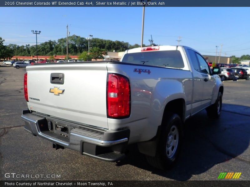 Silver Ice Metallic / Jet Black/Dark Ash 2016 Chevrolet Colorado WT Extended Cab 4x4